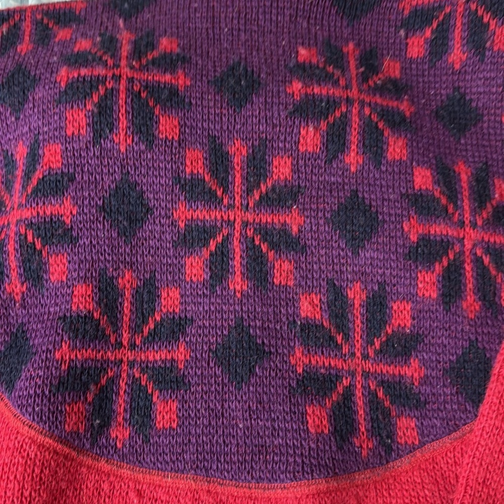 Vintage Alafoss of Iceland Vintage Pink Fair Isle Sweater 80’ Knit - Picture 7 of 8